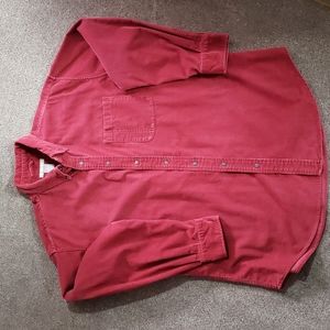 Men's Long Sleeve Button-Up Corduroy Shirt